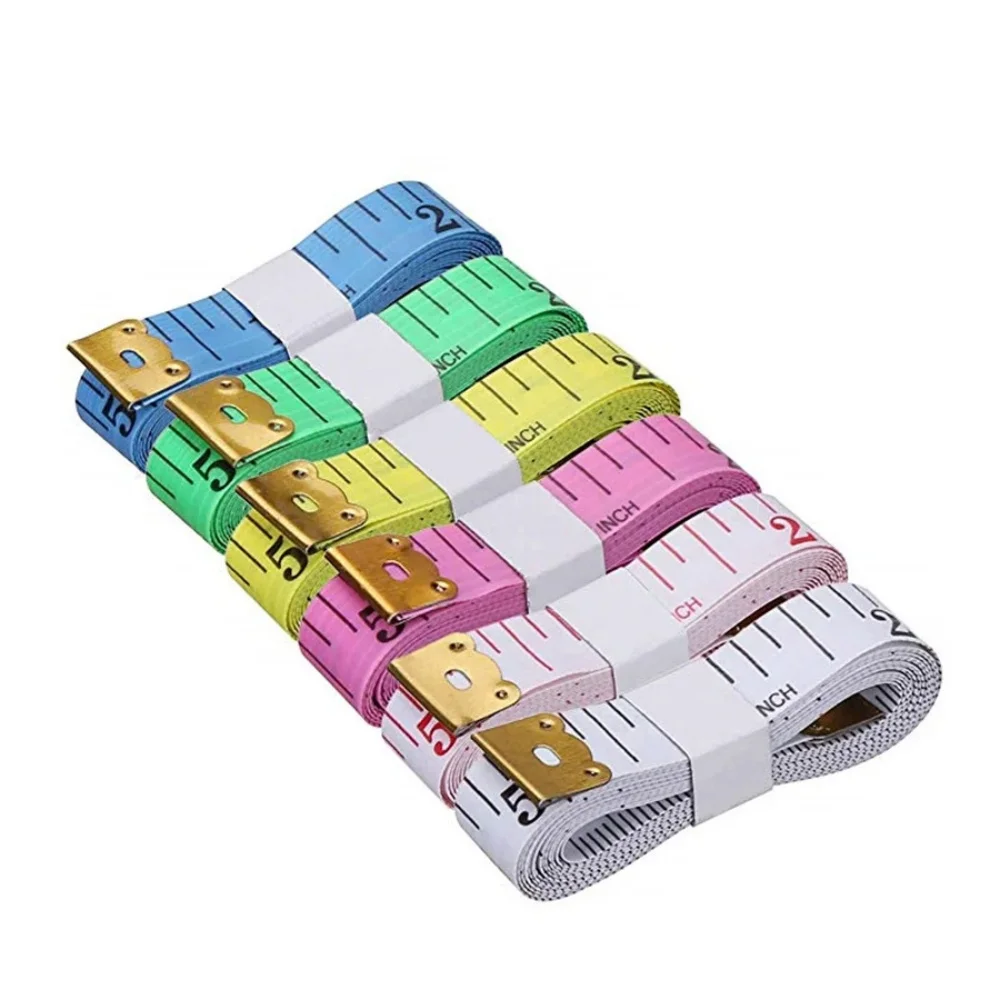1/5/10Pcs 150cm/60-Inch Soft Body Measuring Ruler Tailor Tape Measure Centimeter Meter Sewing Measuring Tape in Random Colors view 2
