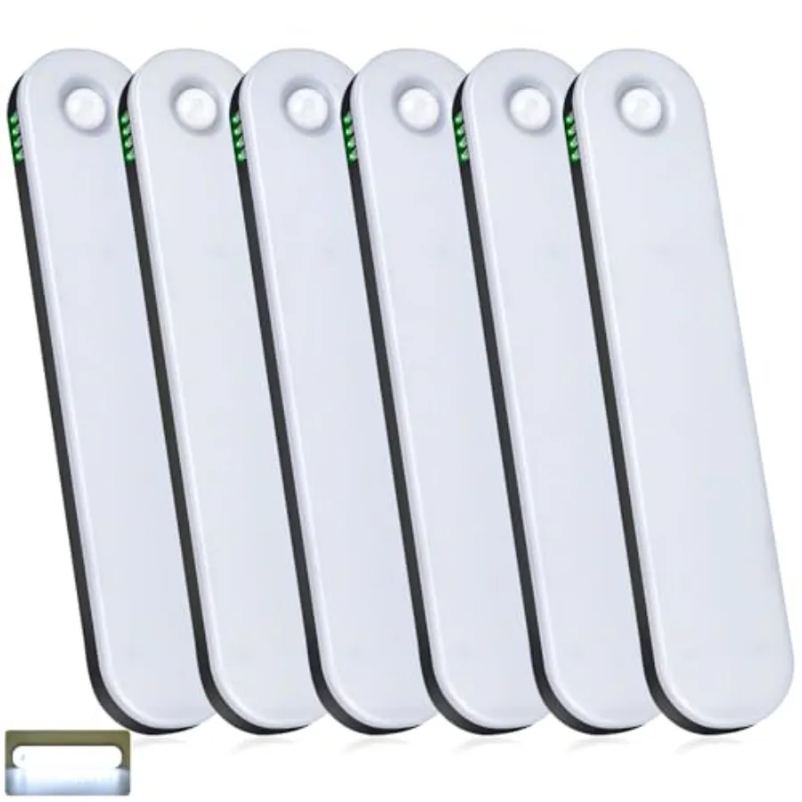 

Under Cabinet Lighting, Motion Sensor Lights Indoor with Soomth Dimming, 2600mAh Rechargeable Closet Lights Wireless, Magnetic