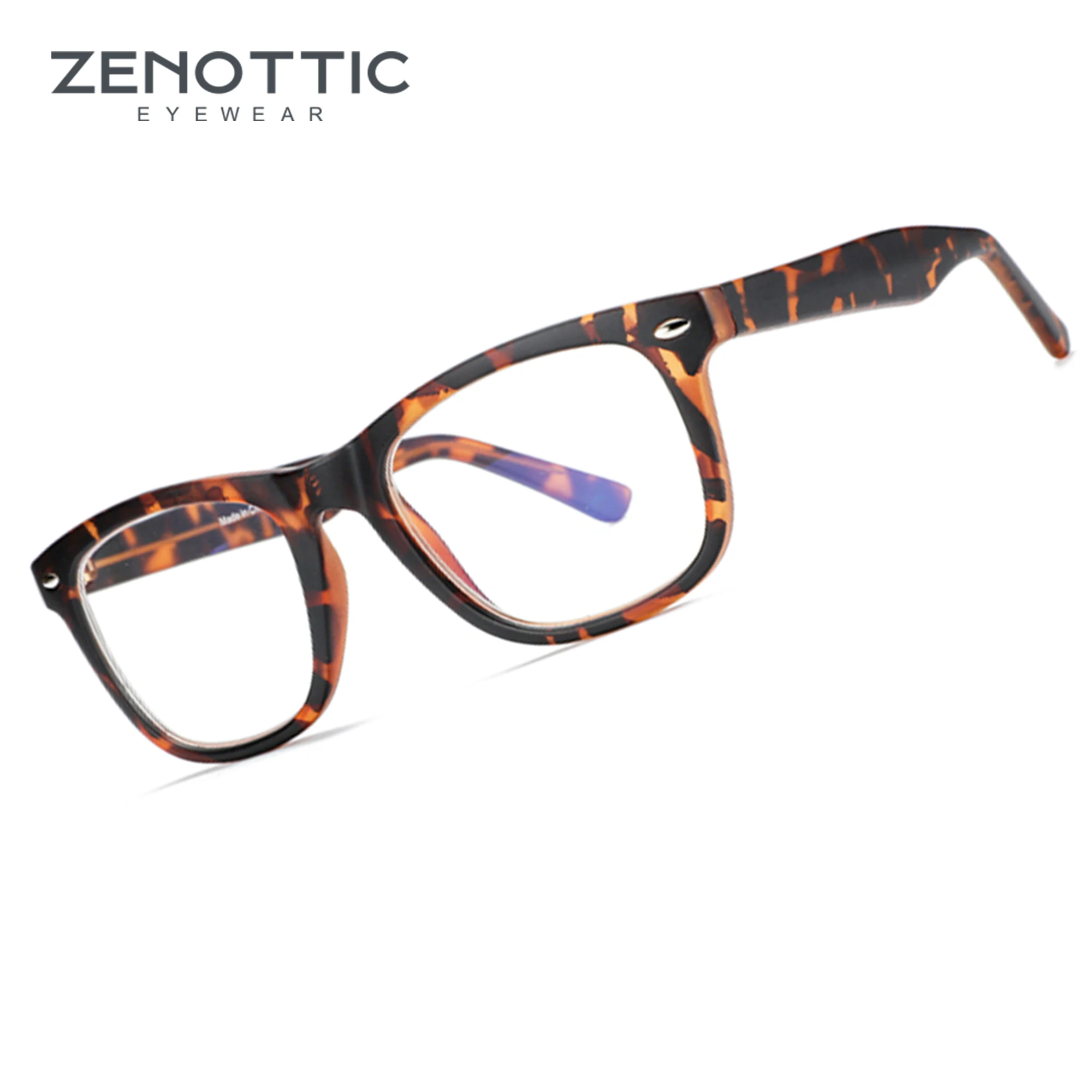 ZENOTTIC Anti-Blaulicht-blockierende Brille, Anti-Augenbelastung, Kopfschmerzen (schlafen besser), Unisex, UV400, transparente Linse, Computerbrille