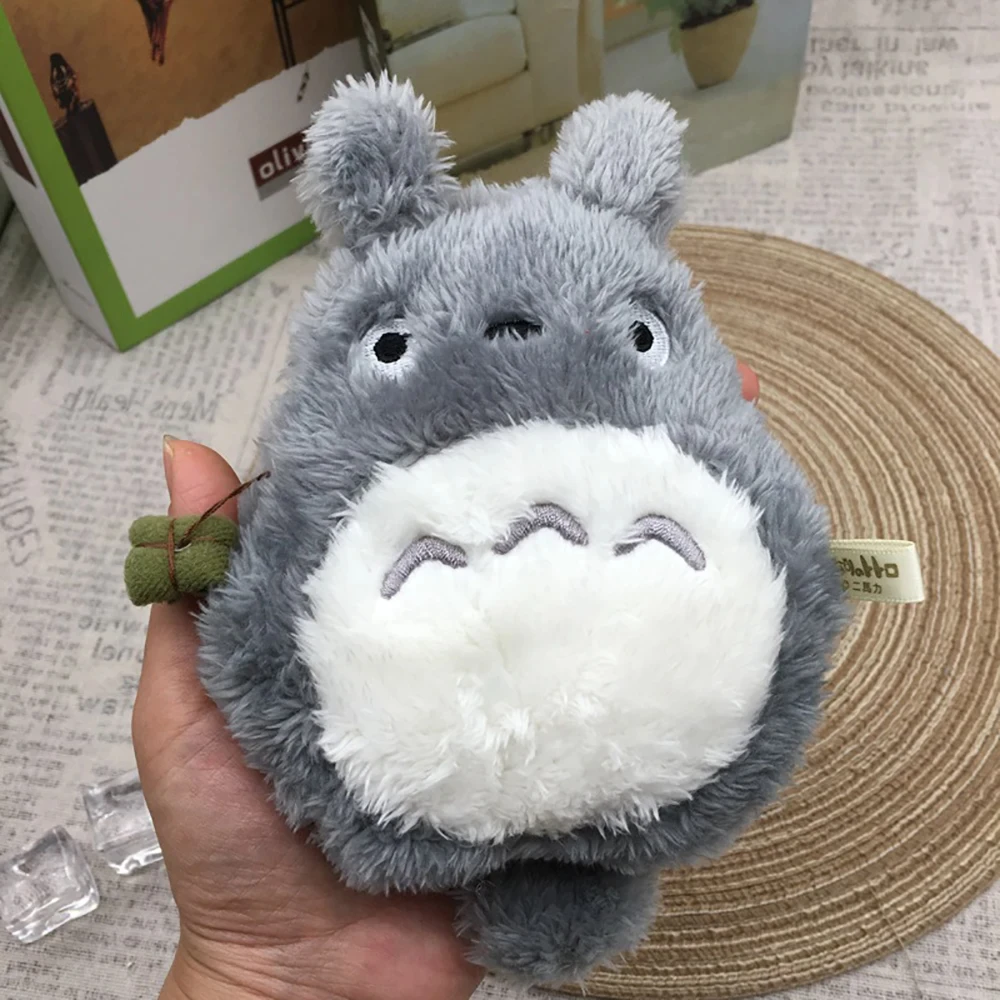 Hayao Miyazaki My Neighbor Totoro Coin Purse Keychain Anime Spirited Away No Face Man Wallet Storage Bag Backpack Pendant Gift