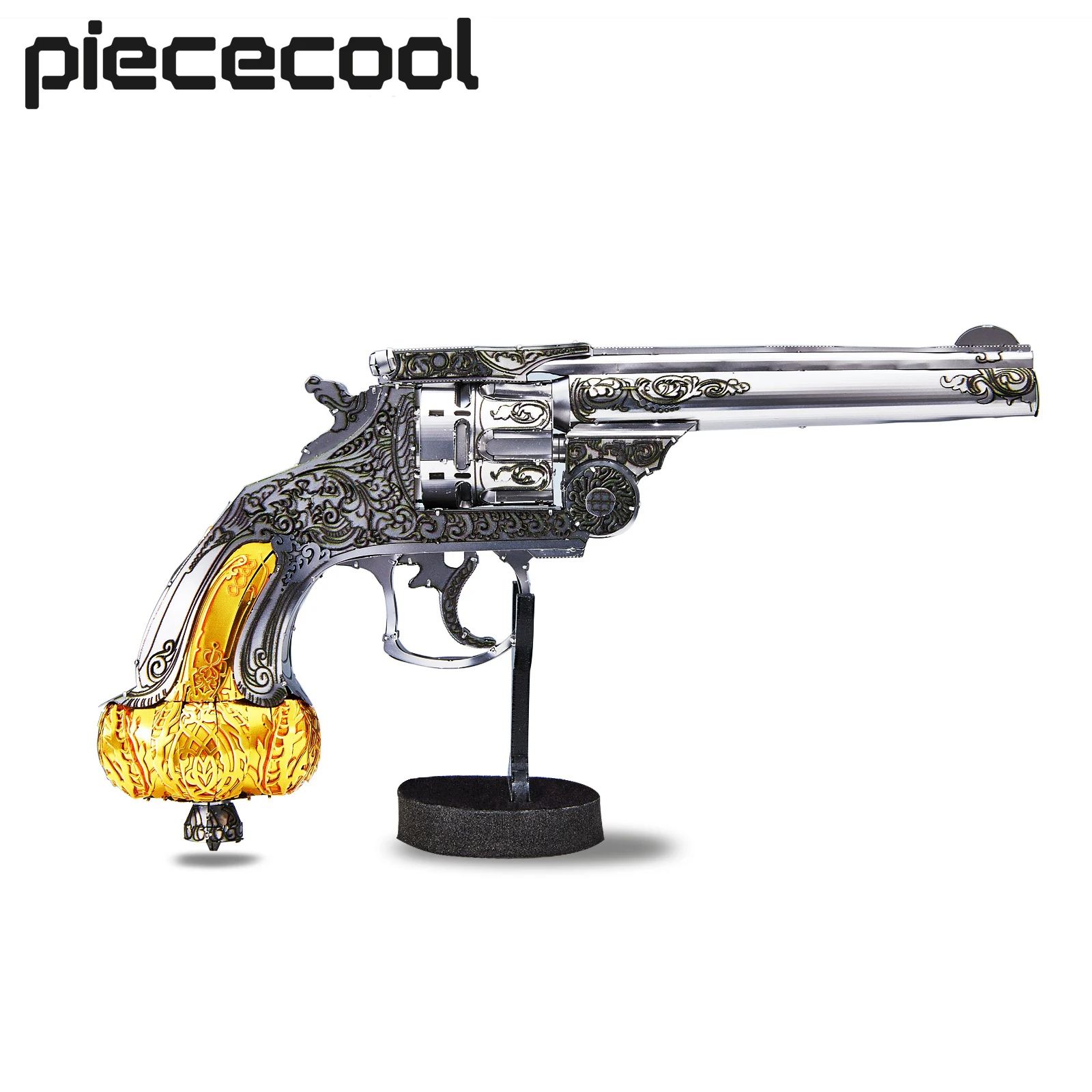 

Piececool 3D металлические пазлы револьвер наборы моделей для сборки головоломки DIY поделки для головоломки хобби для семейного времени