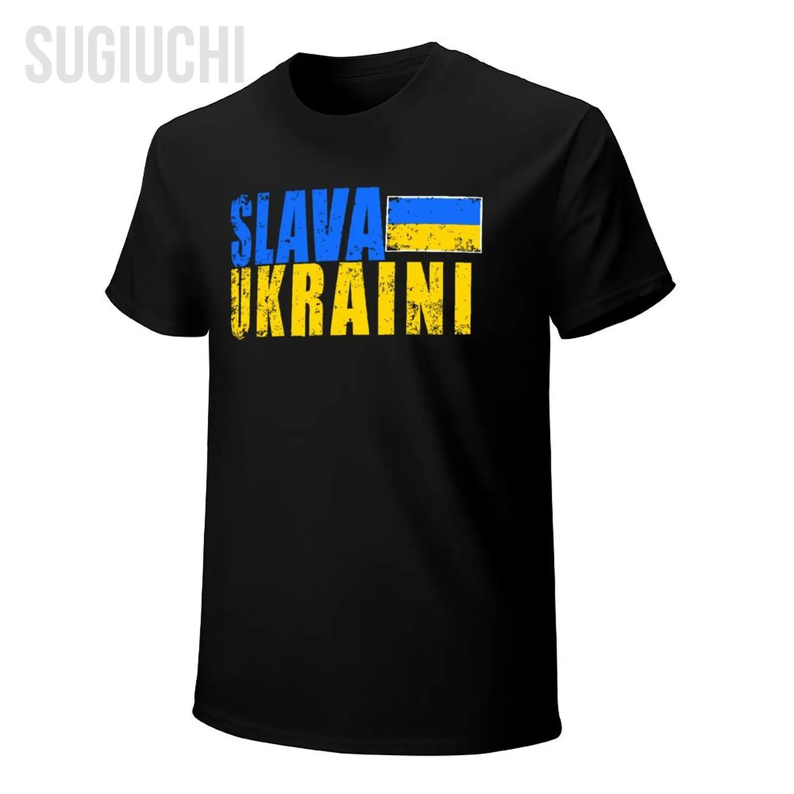 للجنسين الرجال سلافا أوكرانيا أوكرانيا العلم الألوان المتعثرة الرجعية التي شيرت تيز تي شيرت النساء الفتيان 100% القطن تي شيرت