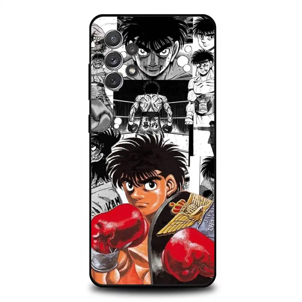 B-Boxing H-Hajime Phone Case For Samsung S 25,24,23,22,30,21,10,9,Ultra,Plus,Lite,FE,4,5G Black Soft Case