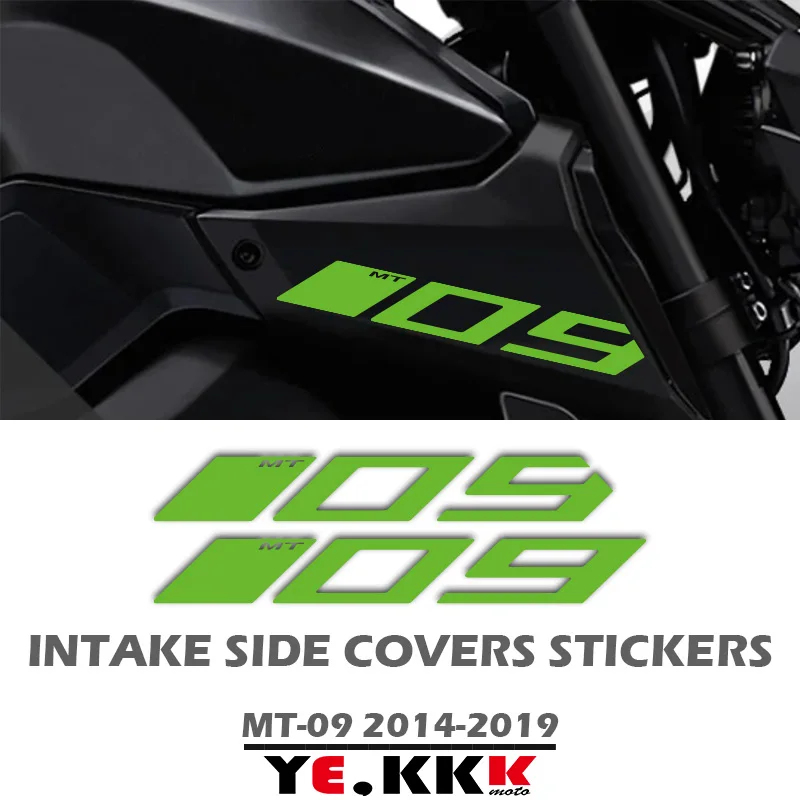 For YAMAHA MT09 MT-09 MT-09SP FZ09 Air Intake Side Cover Sticker Set Fairing Decals Hollow Out Custom 2014-2019