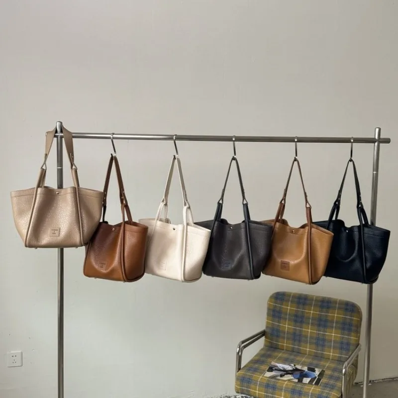 

Stylish Diaper Bag Minimalist Solid Color Leather Shoulder Bag Luxury Ladies Crossbody Purse For Daily Commuter And Party