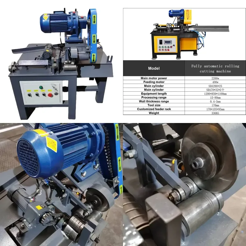 for Electric Hydraulic Motor Automatic Stainless Steel Square Tube Round Tube Cutting Machine 220V 380V