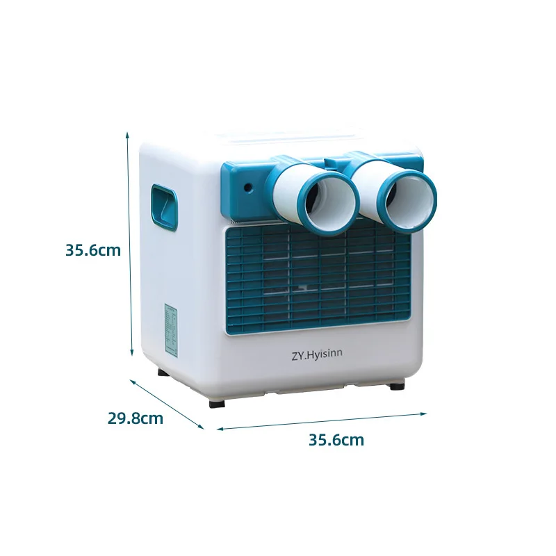 Mini aire acondicionado portátil para RV móvil, ventilador exterior pequeño para acampar, aire acondicionado integrado para coche sin unidad externa