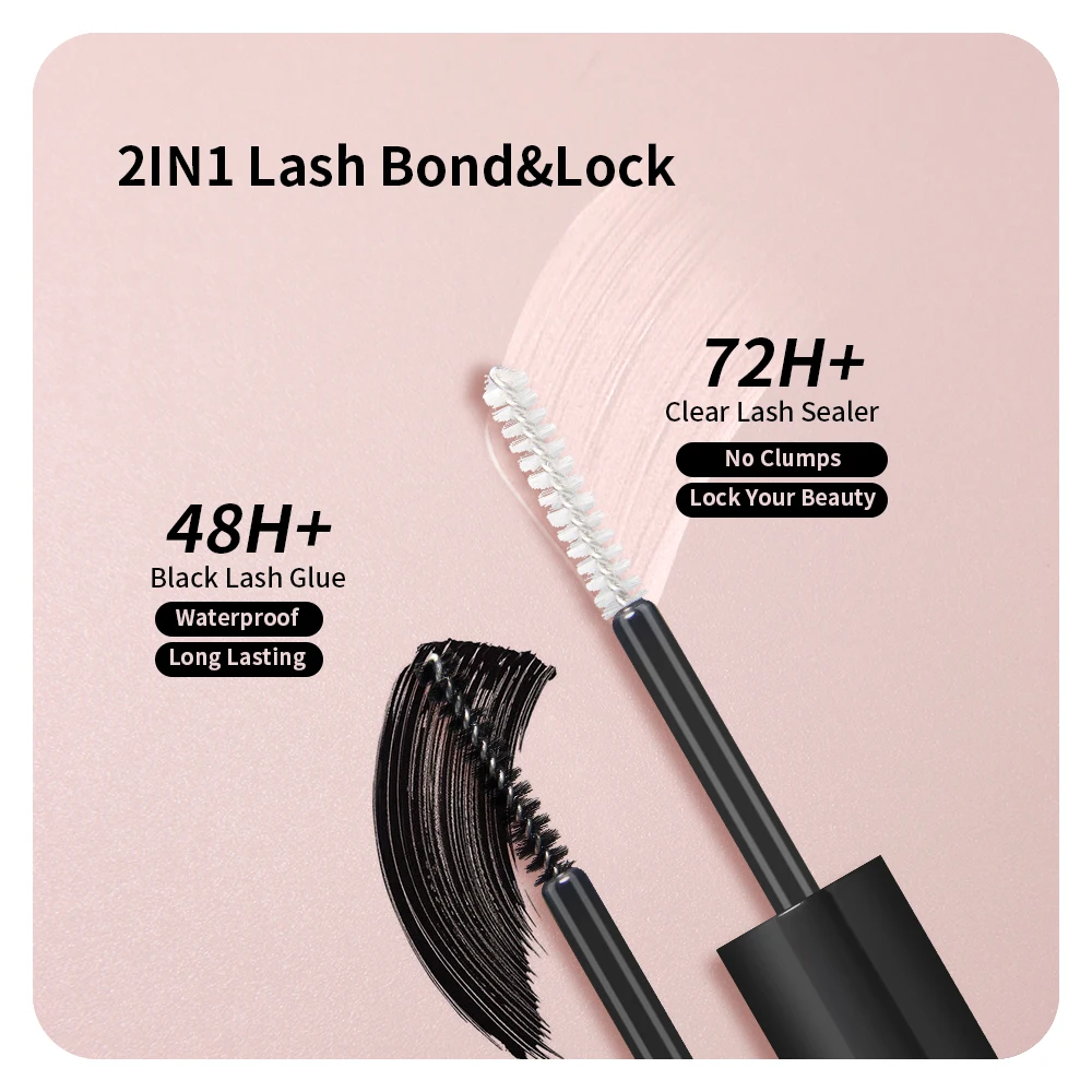 ANNAFRIS-Kit d'Extension de Cils avec Colle Scellée, Outils de Maquillage pour Auto-Application à la Maison