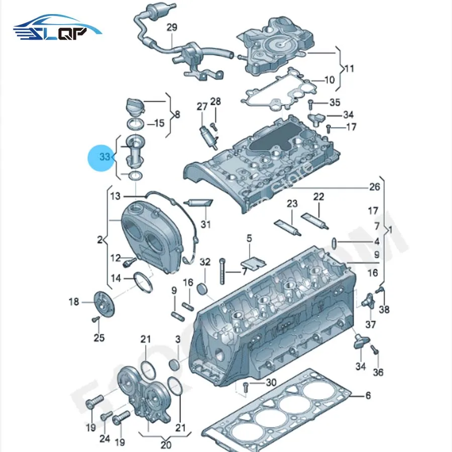 06K103485A/B For A6L Q5 A4L B8 EA888 GEN2/3 VW Golf MK6 7 Tiguan Passat B8 Sciricco improved oil cap Oil filling port Oil cover