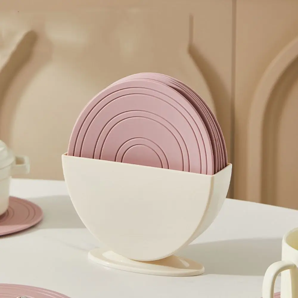 

Минималистичный термостойкий силиконовый изоляционный коврик, нескользящий маслостойкий коврик для посуды, утолщенный противоожоговой коврик для чашки, ресторан