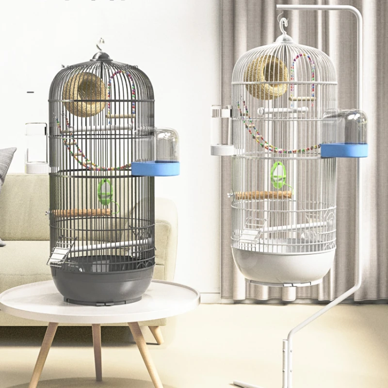 

House Nest Myna Aviary Bird Cage Toys Hamster Courtyard Luxury Metal Bird Cage Accessories Jaula Decorativa Pet Products RR50BC