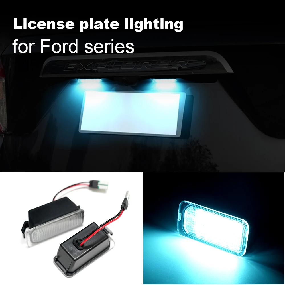 

Для Ford Kuga MK1 MK2 S B Grand C Max Mondeo MK4 MK5 Fiesta 2008-2020 Focus Explorer Ranger пластиковый светодиодный светильник номерного знака