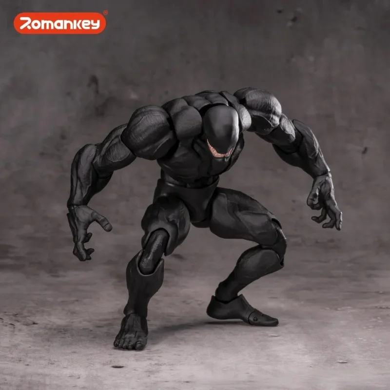 ฟิกเกอร์แอคชั่นชายร่างใหญ่สีดำ Romankey - รุ่นลิมิเต็ดอิดิชั่น ของแท้ ผลิตจาก PVC พร้อมอุปกรณ์เสริมกล้ามเนื้อแบบถอดเปลี่ยนได้ สำหรับงานนิทรรศการ WF
