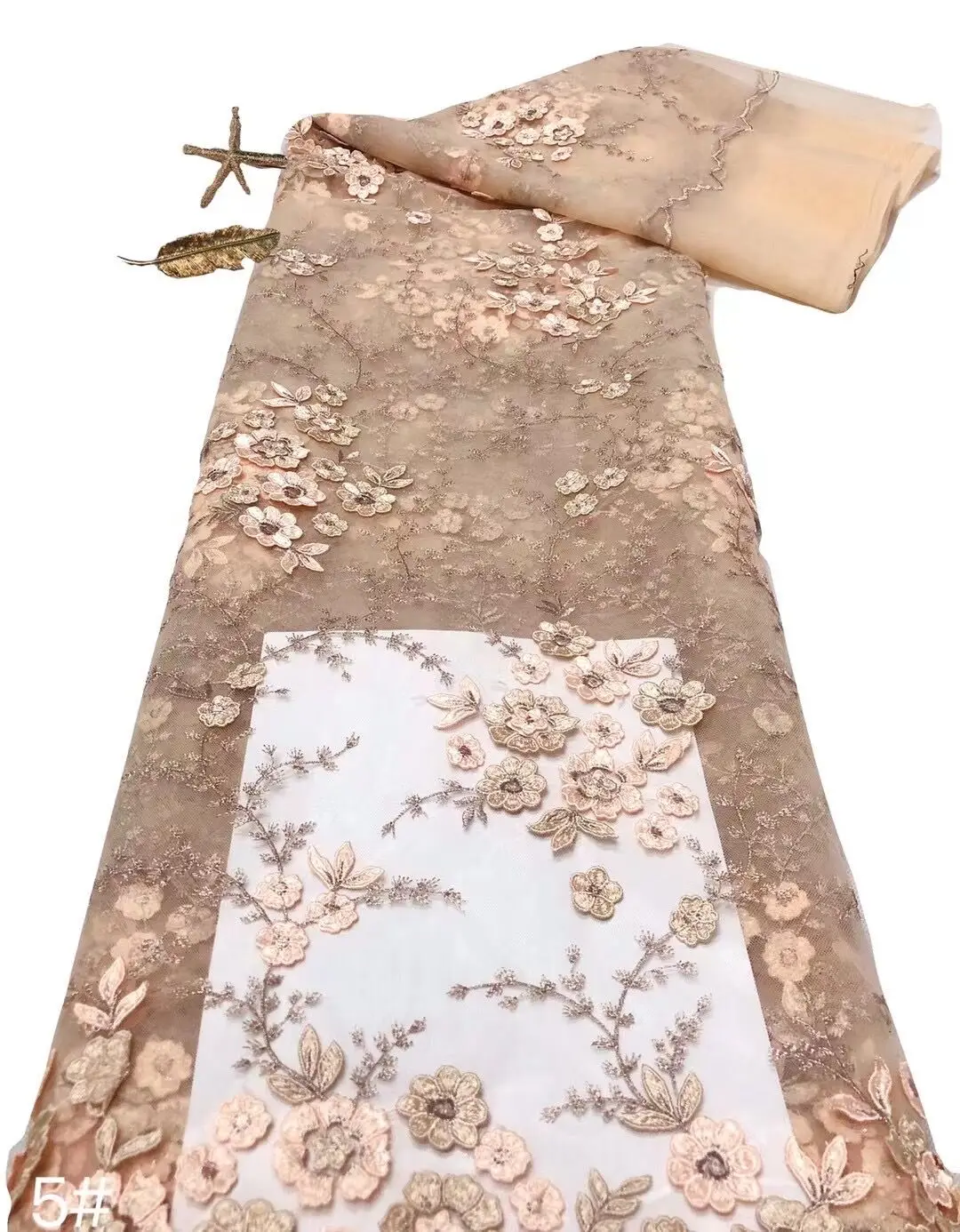 

High Quality French Tulle Wedding Party Sewing ZH-1306375 Tulle Lace Fabric