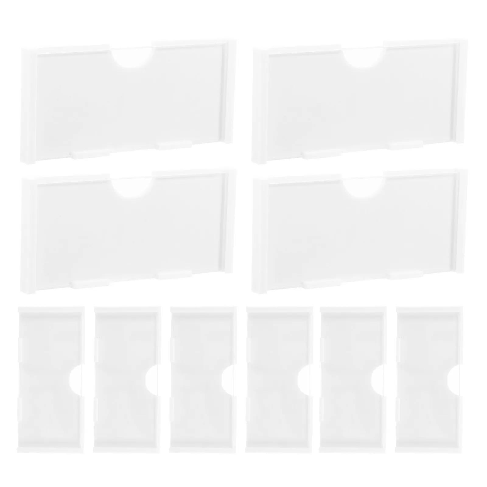 

20Pcs White Single-Hole Plastic Price Tags for Hooks Shelf Ticket Holders Supermarket Retail Inventory Management Clothing