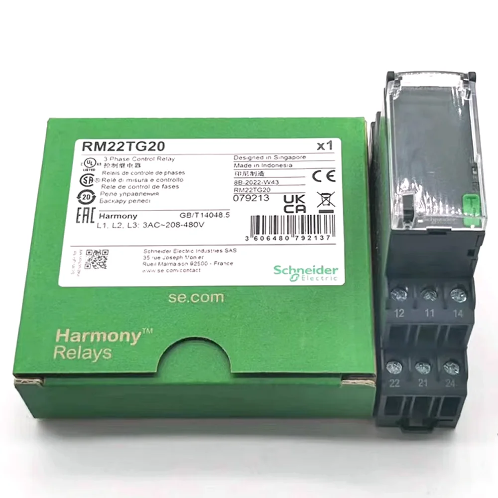 Phase Sequence Relay RM22TG20 Phase Loss Protector