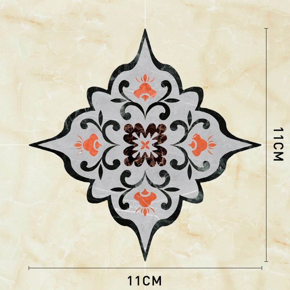 For Living Room Floor Stickers About 11*11cm Moisture Resistant Easy DIY Installation Customizable Layout For Living Room Floors
