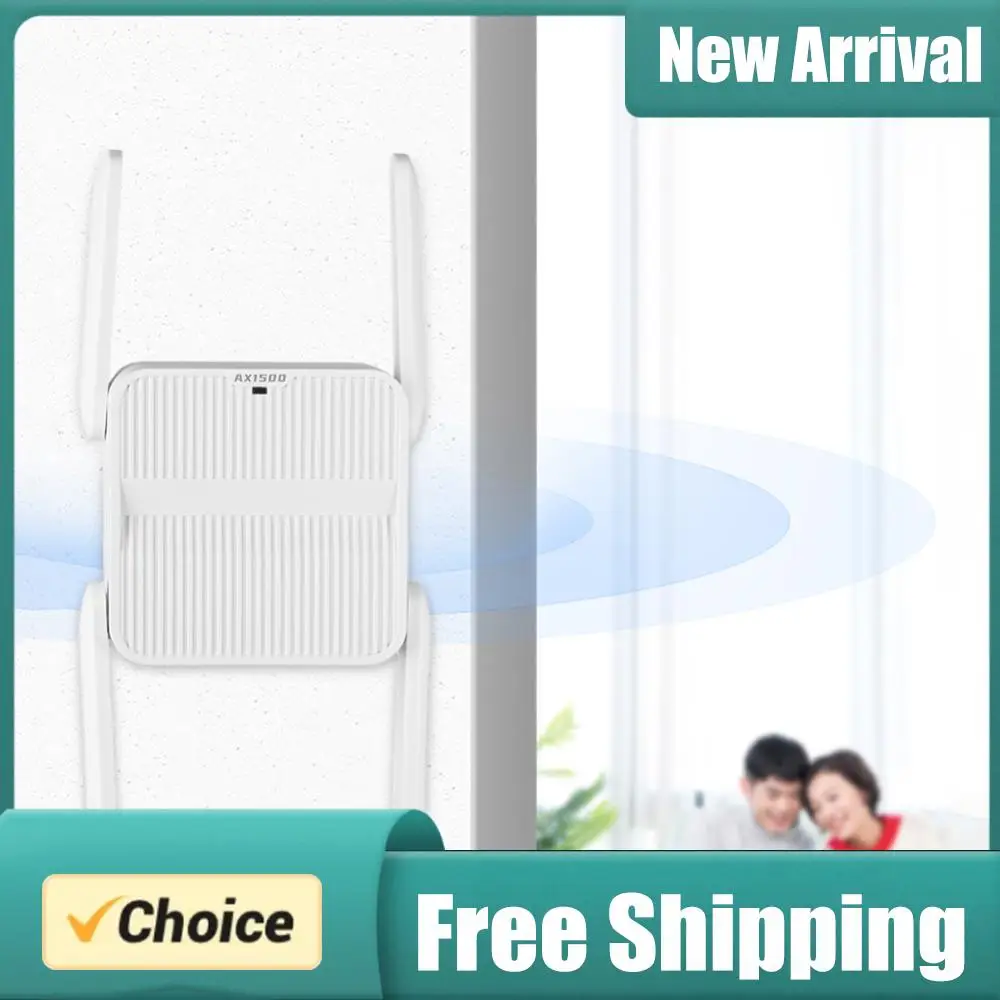 

Усилитель сигнала Wi-Fi 6 (1500 Мбит/с) с портом Ethernet, двухдиапазонный (2.4G/5GHz), 4 антенны 2dBi