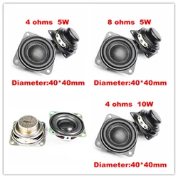 2Pcs 1.5 Inch 40MM Audio Full Range Speaker 4/8 Ohms 5W 3W 10W Loudspeaker DIY Bluettoth Multimedia Speaker Home Theater