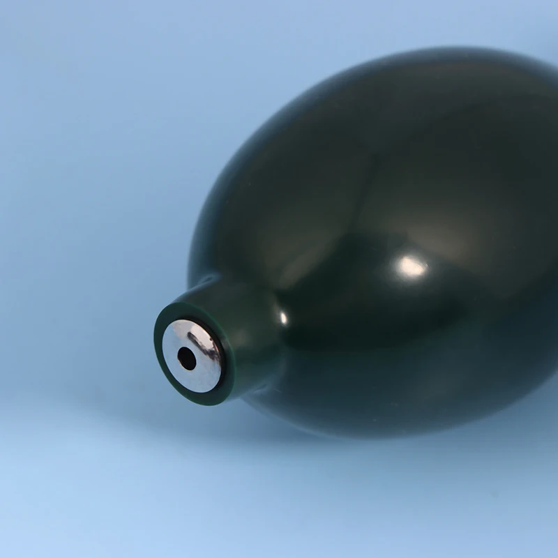 Dunkelgrüne Aufblasbirne Luftpumpe für Blutdruckmessgerät Handgerät Gesundheitszubehör Ball Metallventile – Detail 9