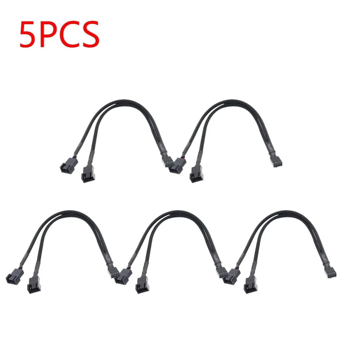 4-Pin PWM Fan Splitter Hub Cable for Motherboard and CPU PC Case Fan Extension Adapter, Y Splitter Cable