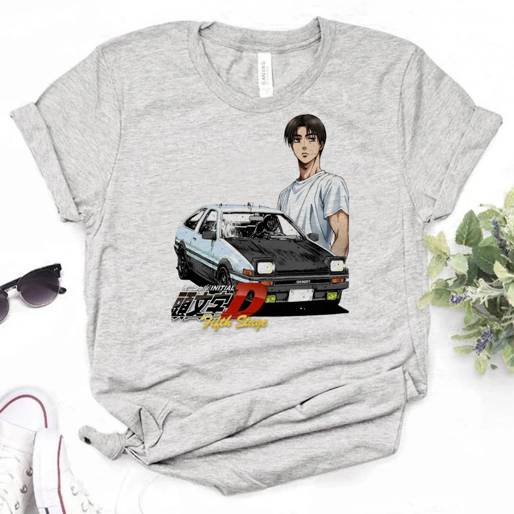 

Initial d Tee women manga designer Y2K t-shirts girl graphic clothes