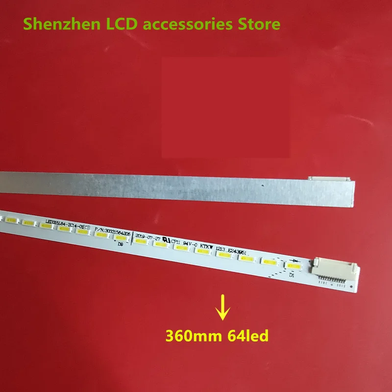 2Pieces/lot for LED315L64-ZC14-01 LCD TV backlight 30331564206 30331564205 1PCS=64LED 360MM