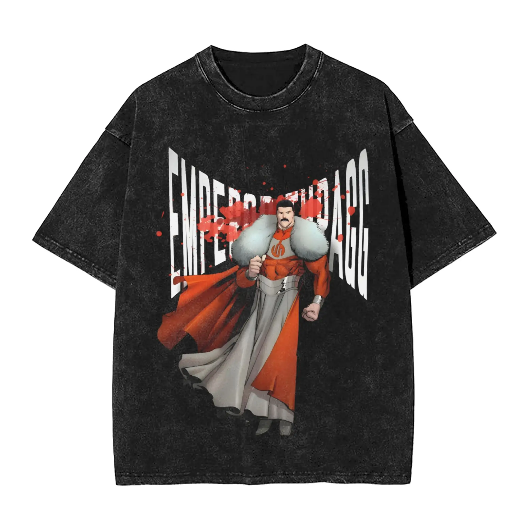 Invincibles Legendary Viltrumite Men T Shirts Washed  Funny Tees Short Sleeve Crew Neck T-Shirt Pure Cotton New Arrival Clothing