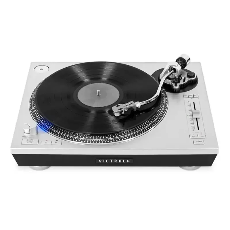 For Desktop Professional HIFI Vinyl Record Motorized Magnetic Bluetooth Vinyl Record Player LP Retro Gramophone