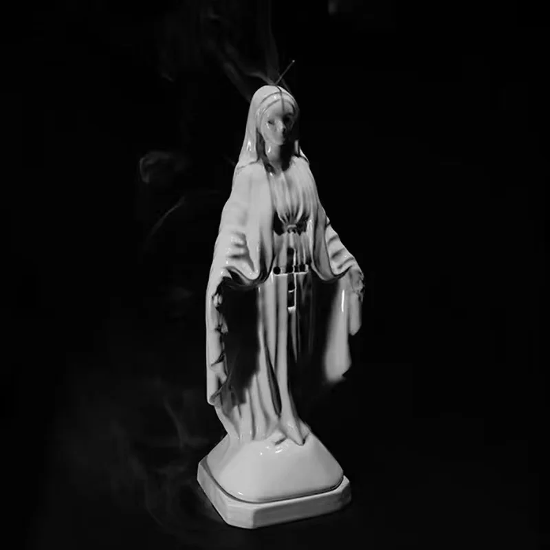 WACKO Our Lady incense burner trendy brand ceramic home ornaments INS aromatherapy decorations