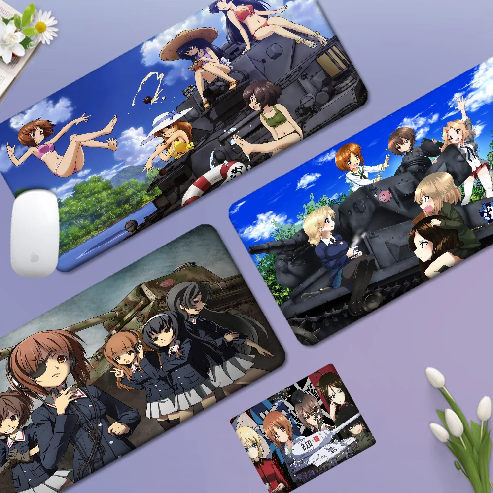 GIRLS Und PANZER Custom Skin Verdicktes Mauspad Übergroße Gaming-Tastatur Notebook-Tischmatte