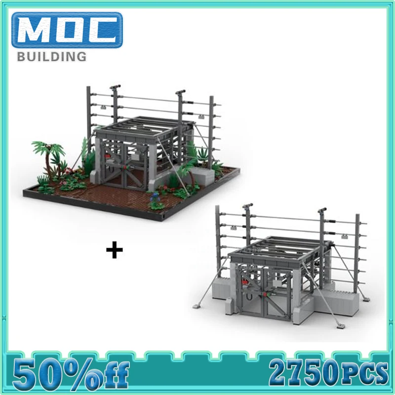 Movie Series Helipad Gate MOC Building Blocks Architecture Street View Modle Technology Bricks Educational Assembly Toys Gifts