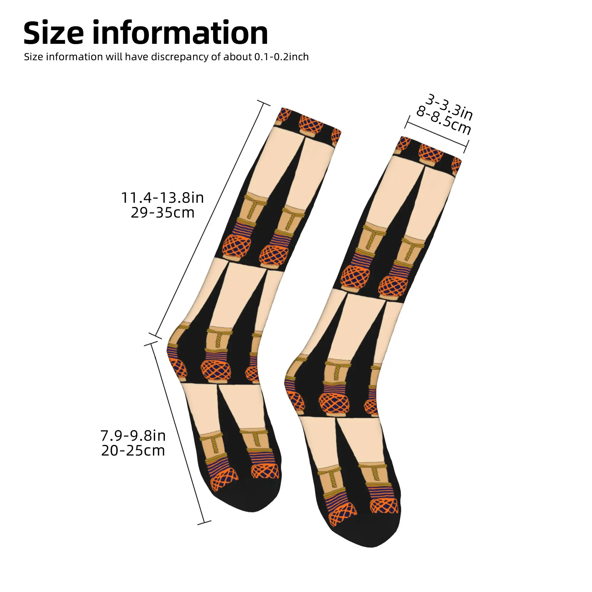 Todas as estações meias tripulação bassoon reed (laranja e azul) meias harajuku moda hip hop meias longas acessórios para homens