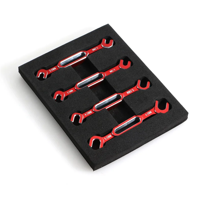 

Ultra-Durable Wrench Adjustment Push Rod Wrench Turnbuckle Nut Ball End Joint Remover Tool for RC Car 3/3.2/3.5/3.7/4/5/5.5/6mm-