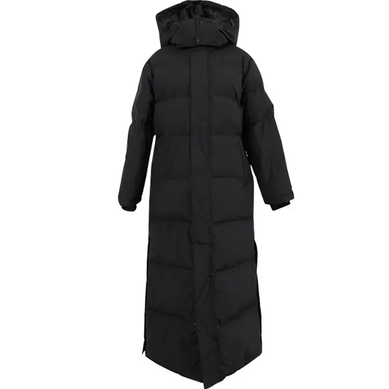 

Long Winter Jacket Women Coat Casual Loose Overcoat Female Clothing Outerwear Cotton Down Hood Fluff