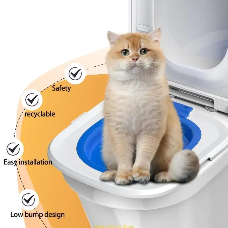 

Practical Potty Seats for Pet Travel Cats Bathroom Cats Potty Training Toilet