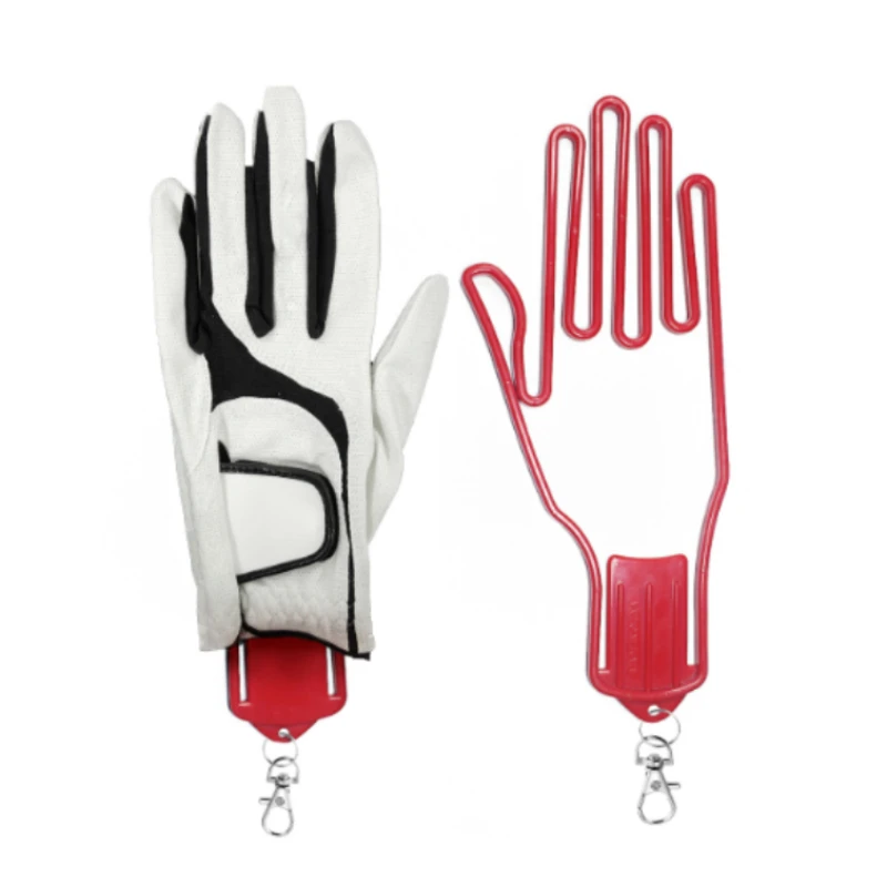 1 szt. Rękawica golfowa haczyk do zawieszania uchwyt na rękawice shaper pasek z tworzywa sztucznego metalowa klamra