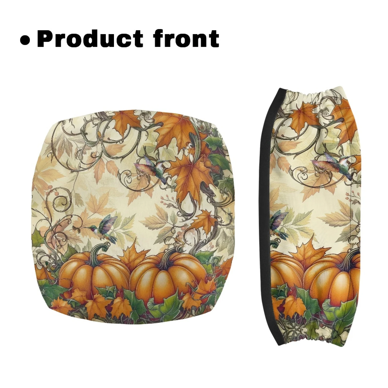 Coloranimal Pumpkin 2PCS Walker Seat Cover for Womens Rollator Seat Back Cover Fashion 2026