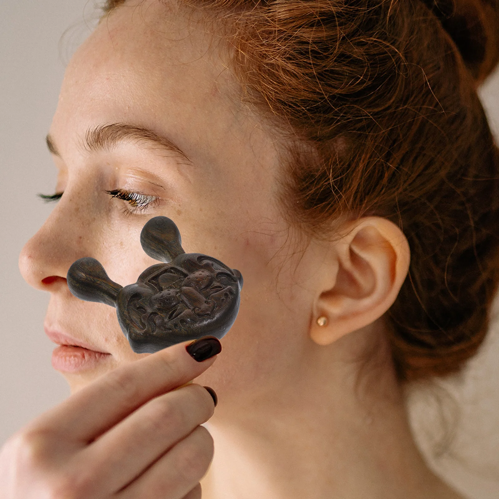 Face Massager Wood Facial Massager For Nose Acupoint Scraping Tool Sandalwood Skin Care Roller Smooth Handheld Gift For