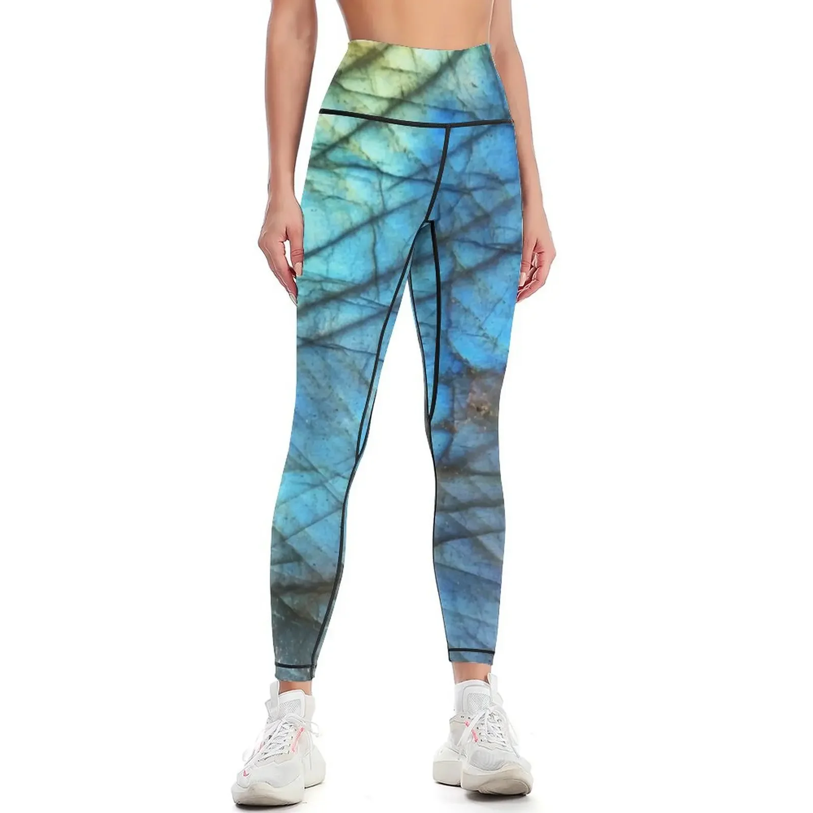 

Royal Blue Labradorite Leggings Golf wear for fitness gym clothing sportswear gym Womens Leggings