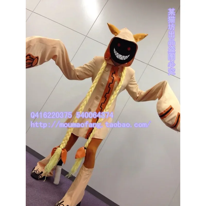 

didi 211Alter memory BlazBlue Taokaka cosplay costume with tail mask and leg covers full set customized