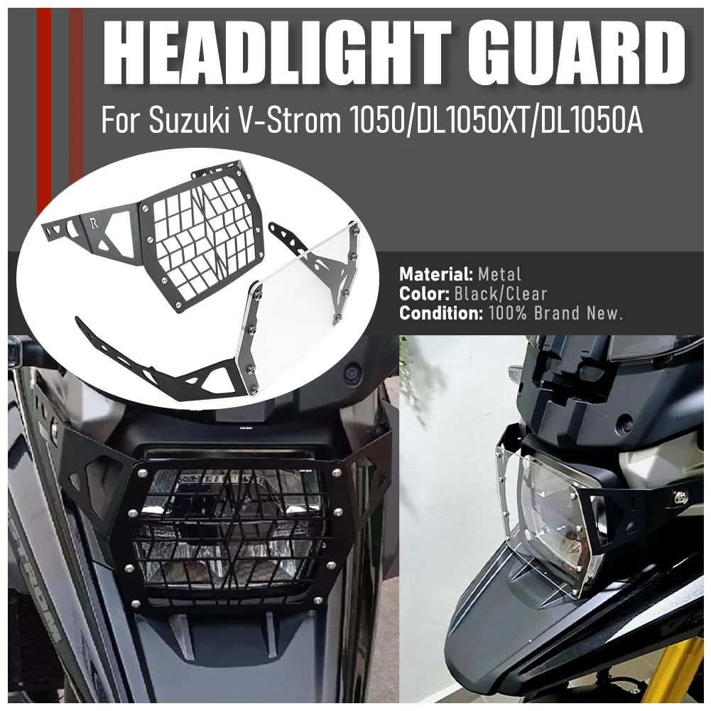 

For Suzuki V-Strom 1050 DL 1050XT DL1050A 2019 2020 2023 NEW Motorcycle Headlight Protector Grille Guard Cover Protection Grill