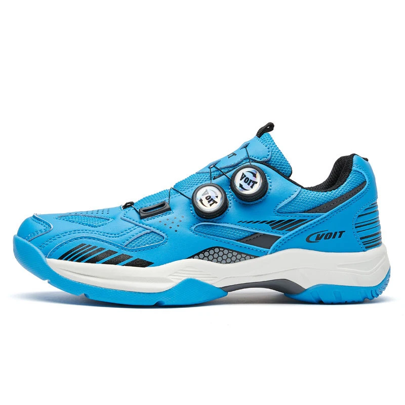 Double Spin Buckle Sports Shoes Anti-slip Tennis Shoes Race Training Badminton Shoes Men's and Women's Table Tennis Shoes