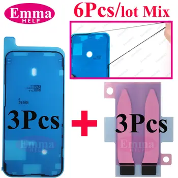 6 ks samolepek pro iPhone 13 11Pro 12Mini 14Pro Max Xs Xr 8 Plus LCD displej vodotěsné těsnění rámečku lepidlo + lepicí proužky na baterii 10 nejlepší prodej Energetický nápoj XS - №8