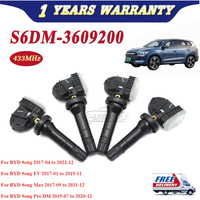 4PCS TPMS S6DM-3609200 Tire Pressure Monitor Sensor For BYD E5 E6 F3 For Qin Song Tang Yuan EV Pro DM Max S6DM3609200