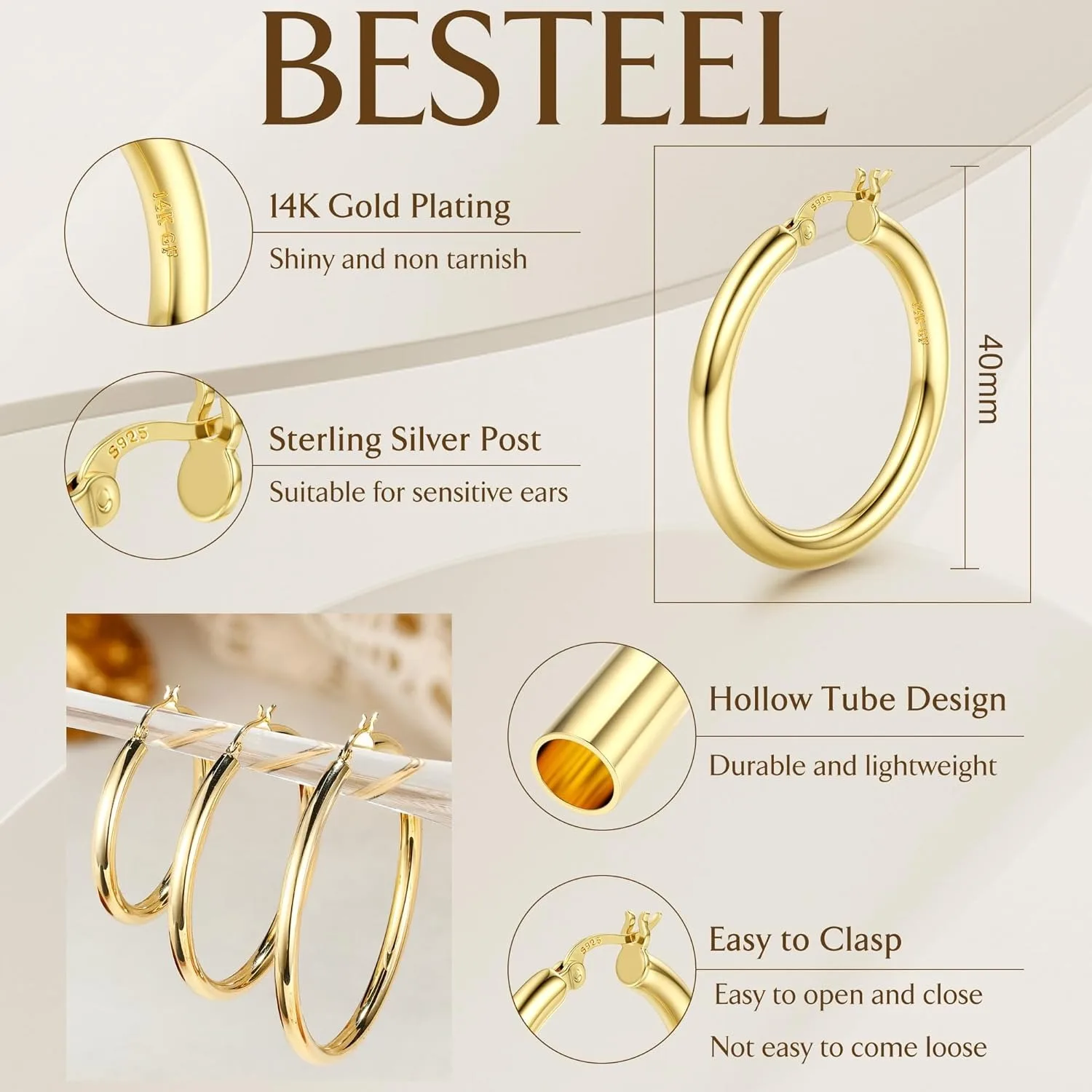 Thumbnail 4 - #41 Latest Hoop Earrings Offers