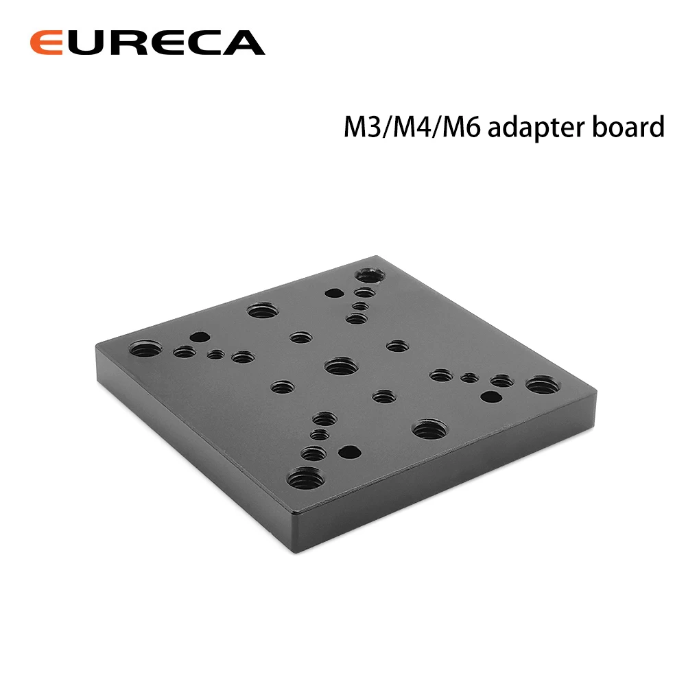 Máquina enrutadora CNC de riel lineal, pieza de repuesto M3/M4/M6, herramienta de ranura en V, placa de pórtico Universal, placa adaptadora de aluminio para impresora 3D