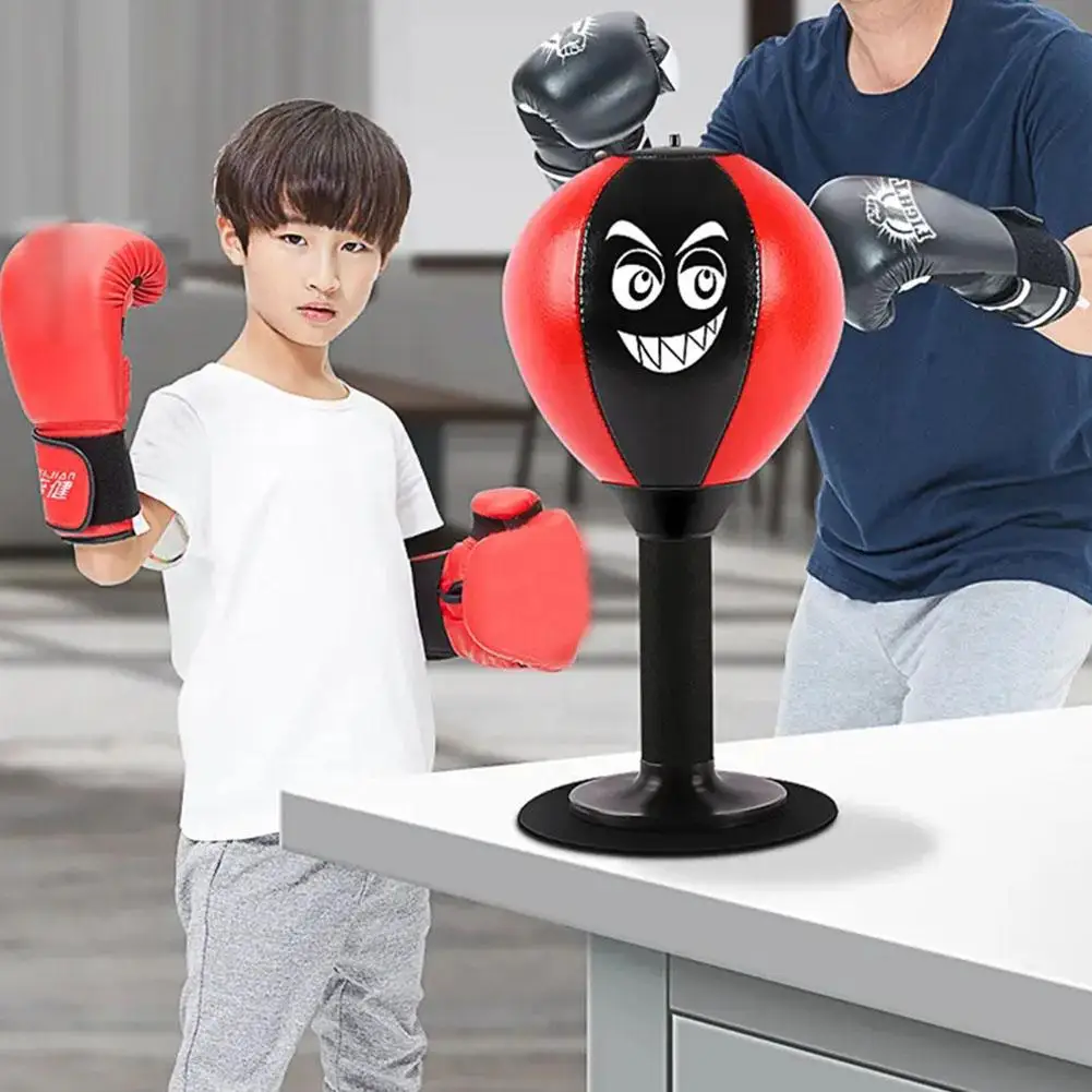Stressabbau Boxsack Spielzeug mit Saugnapf Stress Buster Schreibtisch Boxen Punch Ball reduzieren Spannung Spielzeug für Kinder – Detail 9