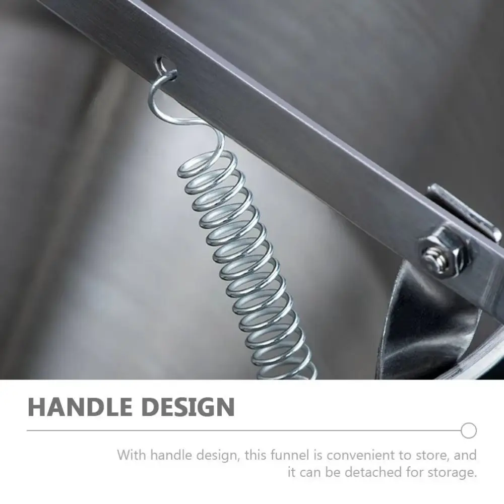 

600/1200ML Liquid Funnel Dispenser Stainless Steel with Handle Octopus Ball Tool Bracket Heat-Resistance Batter Liquid Dispenser