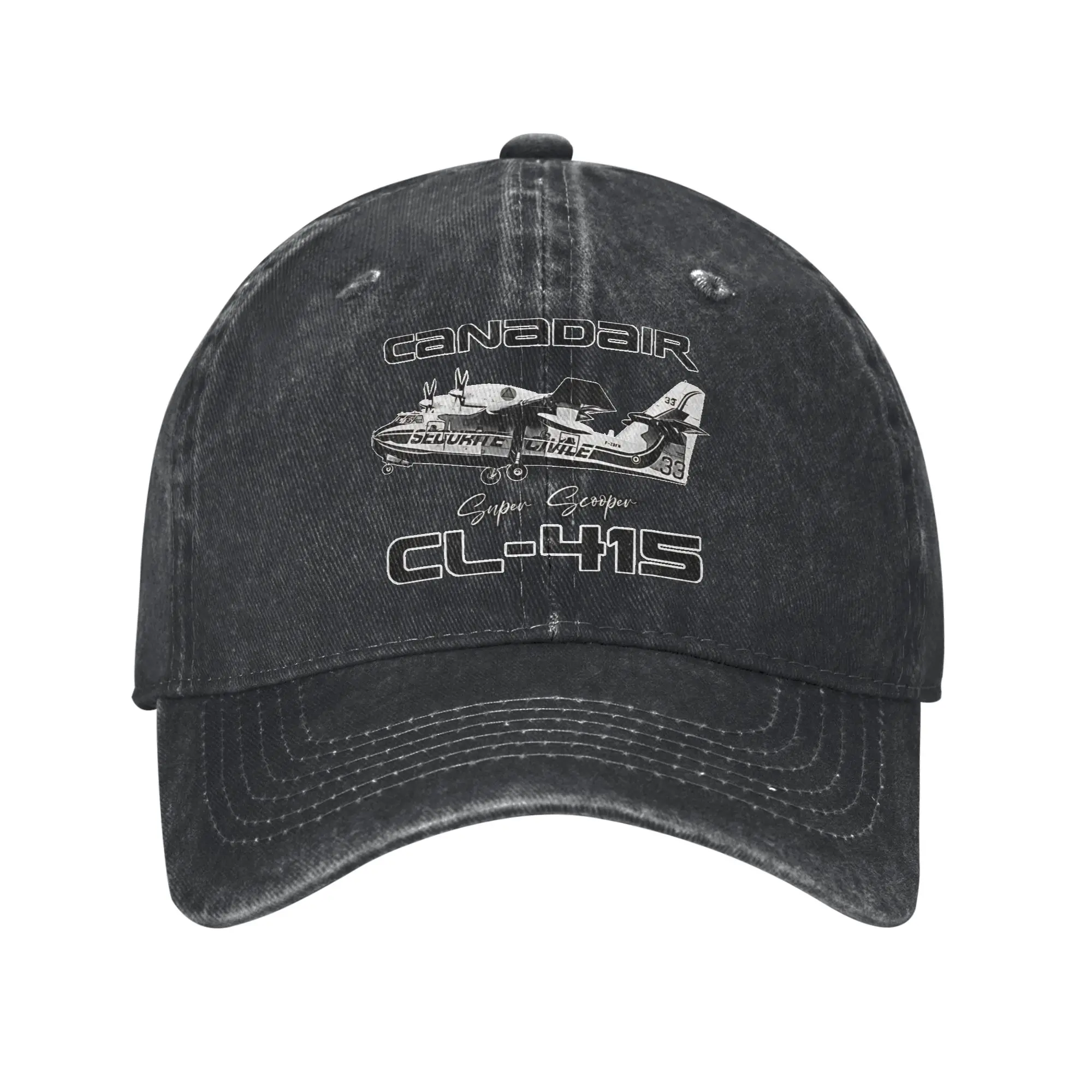 Canadair cl-415 Super Scooper firebomber Aircraft  Printed Cap for Men Women Trucker Hat Daily Wear Baseball Cap Adjustable
